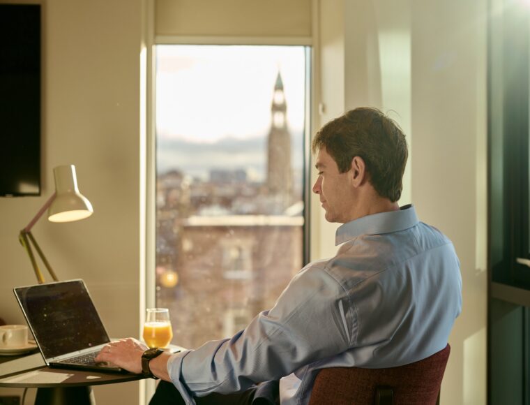 The Resident Edinburgh- guest working in the room